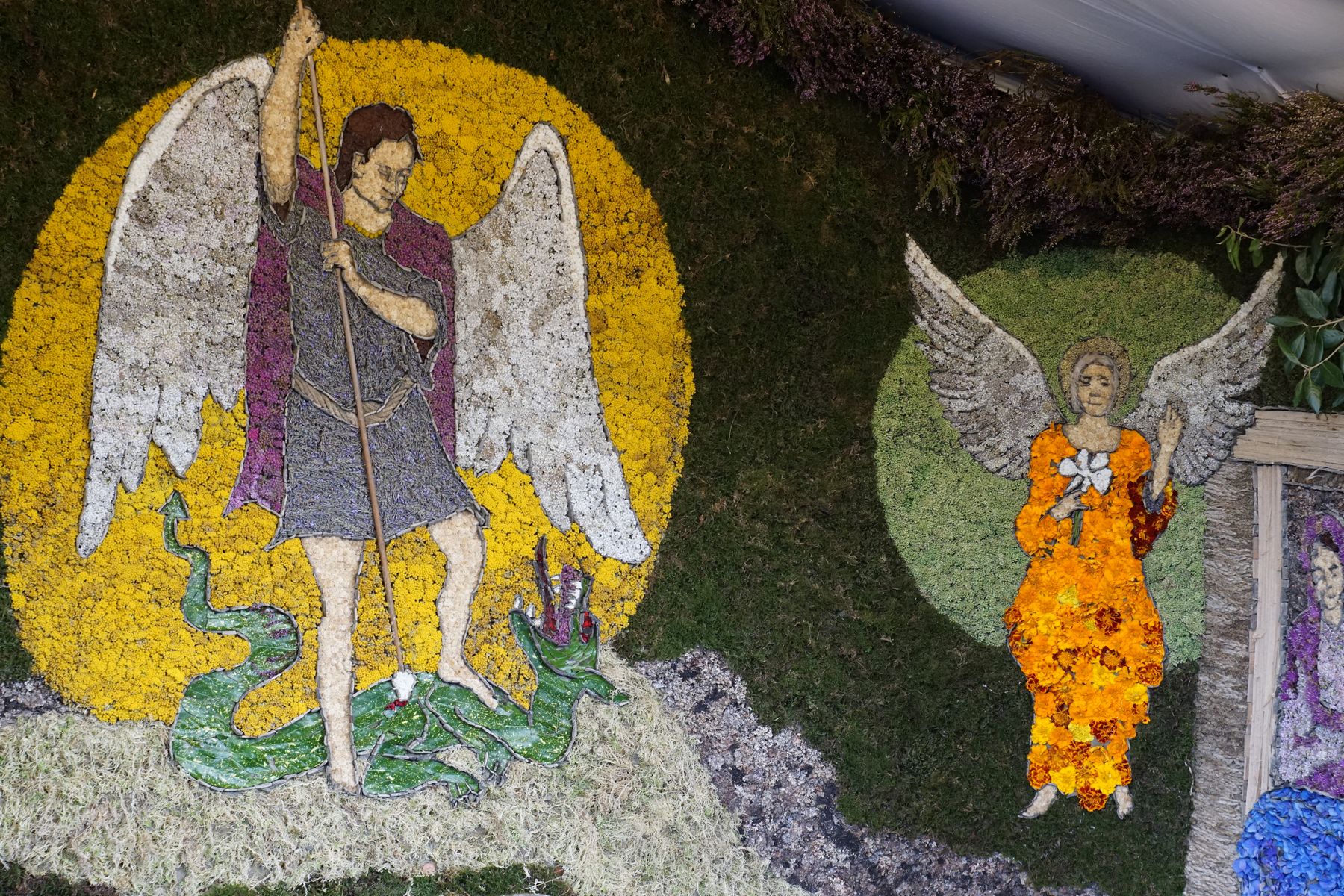 St Lawrence, 2019 Barlow Well Dressing - 2