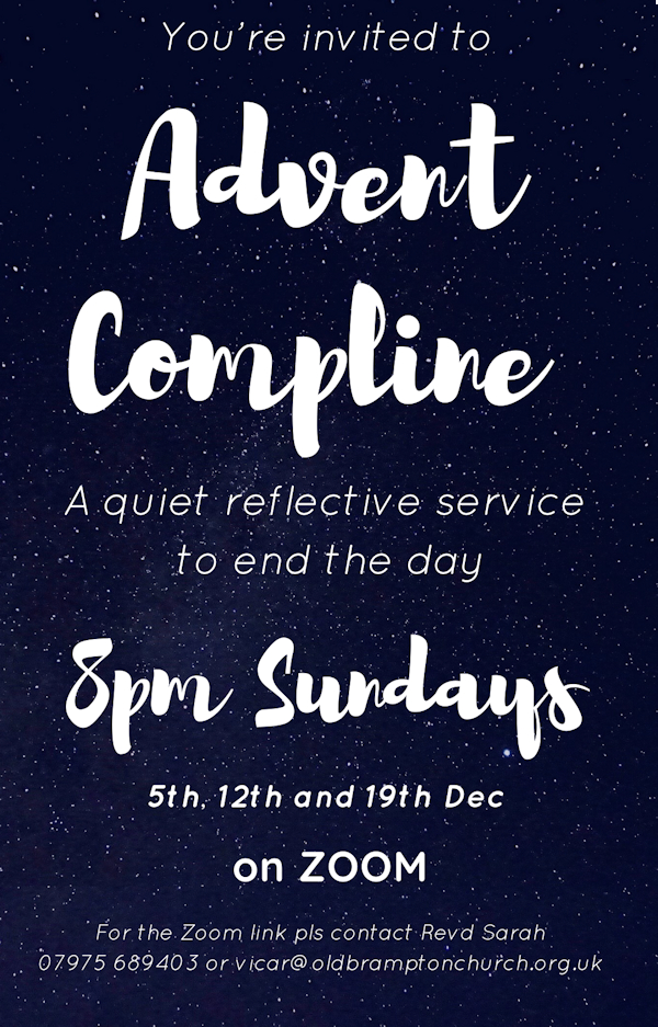 Advent Compline Services Poster
